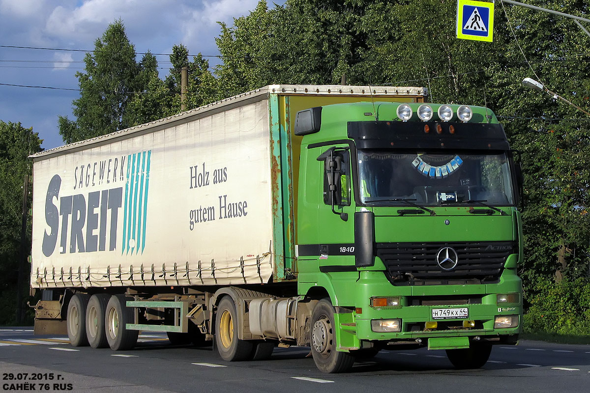 Костромская область, № Н 749 КХ 44 — Mercedes-Benz Actros ('1997) 1840