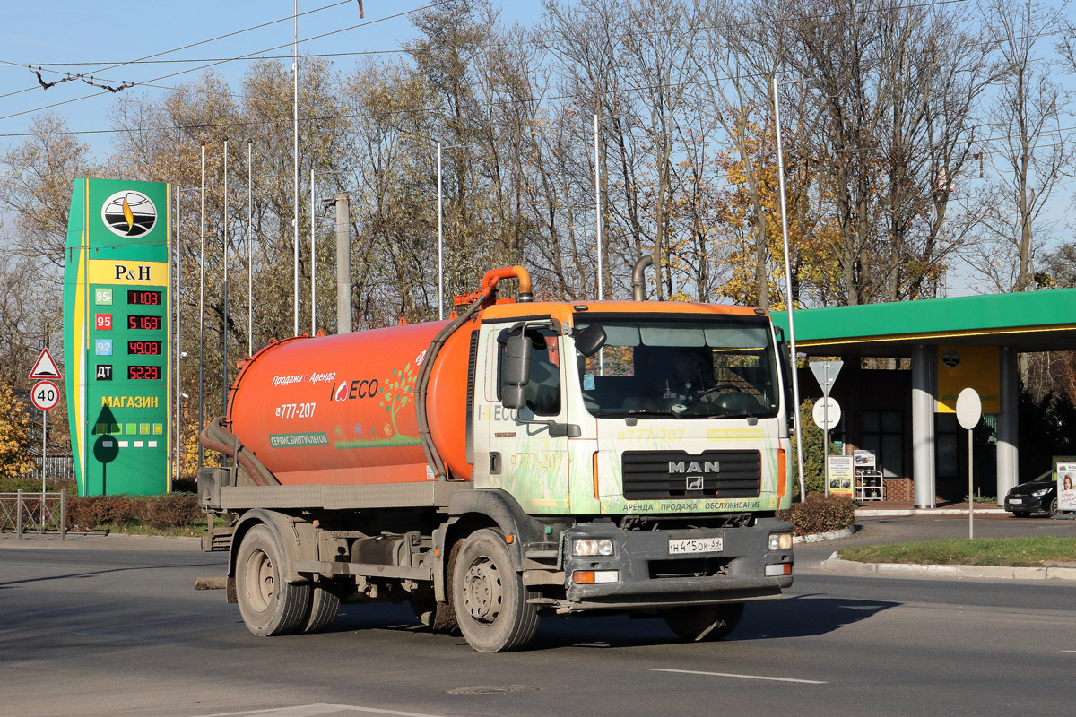 Калининградская область, № Н 415 ОК 39 — MAN TGM (общая модель)