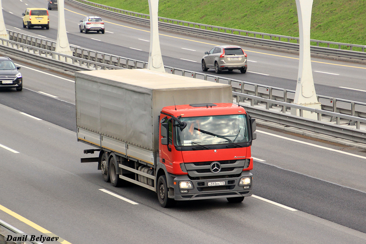 Санкт-Петербург, № Х 593 ВХ 178 — Mercedes-Benz Actros ('2009) 1841