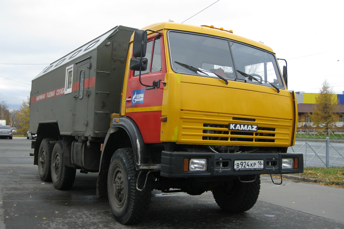 Татарстан, № В 924 КР 16 — КамАЗ-43114-02 [43114C]