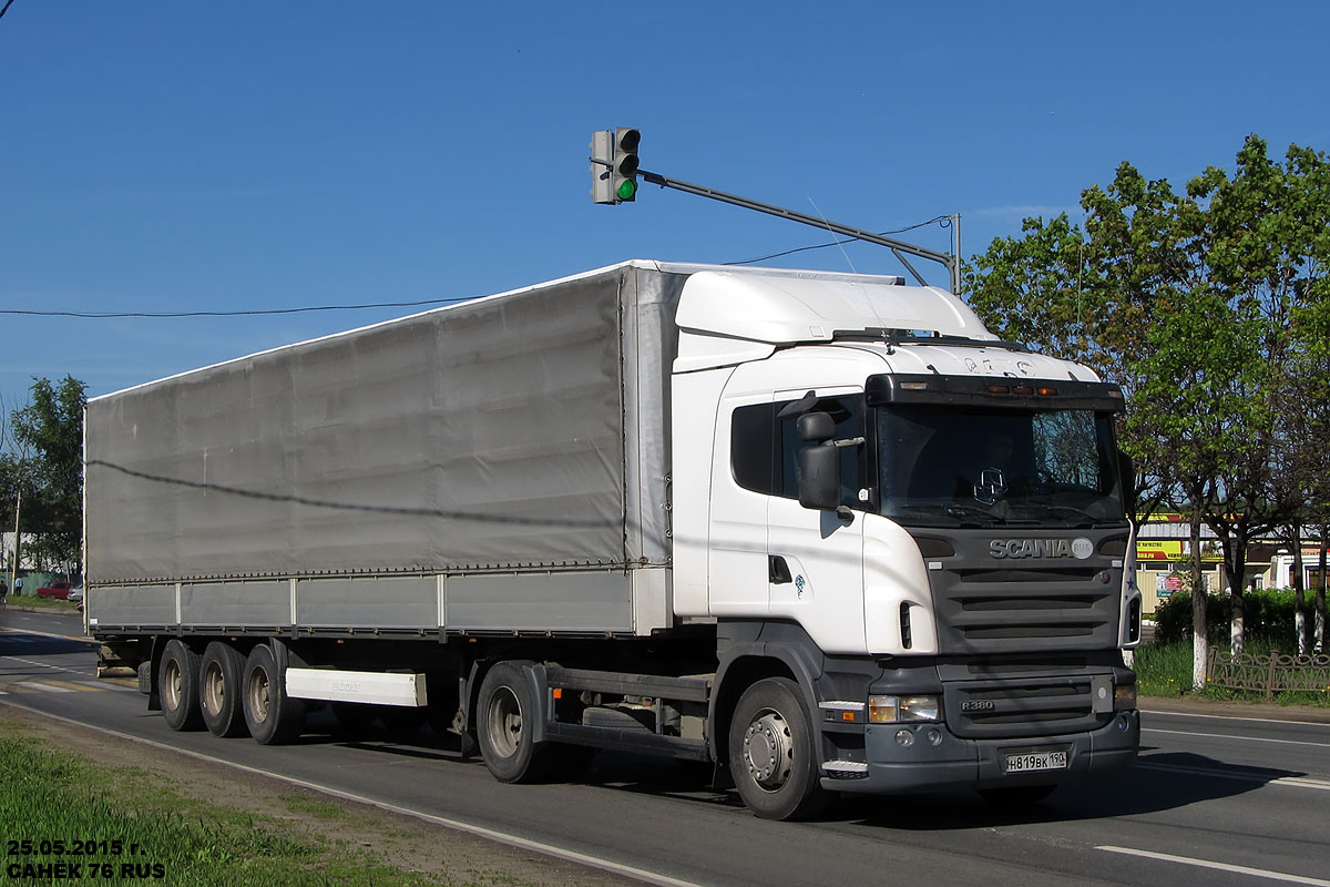 Московская область, № Н 819 ВК 190 — Scania ('2004) R380