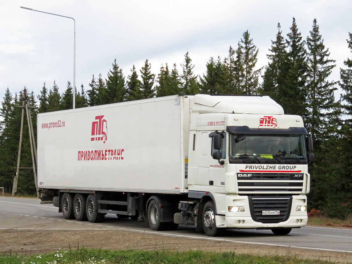 Нижегородская область, № О 210 ХМ 152 — DAF XF105 FT