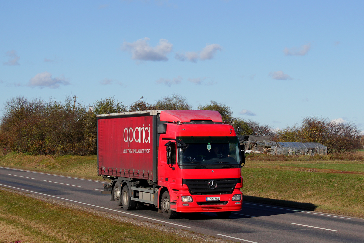 Литва, № DZZ 664 — Mercedes-Benz Actros ('2003) 2541