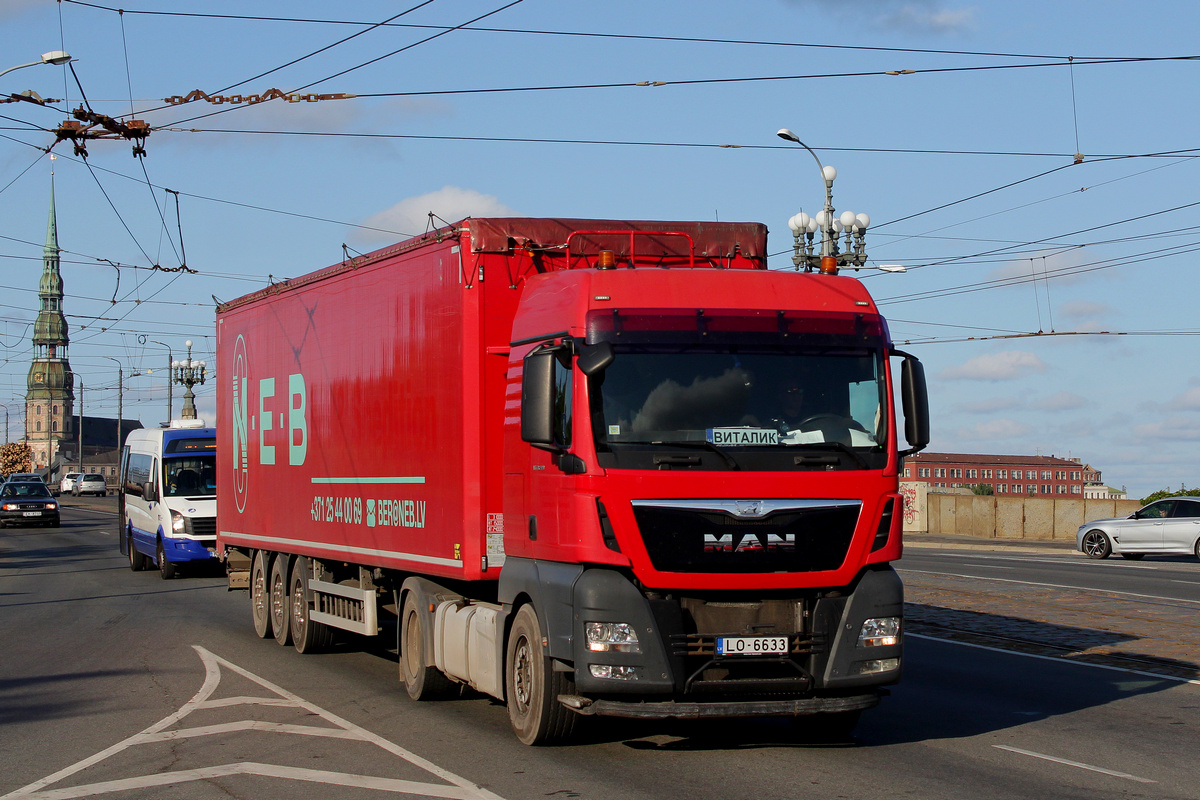 Латвия, № LO-6633 — MAN TGX ('2012) 18.400