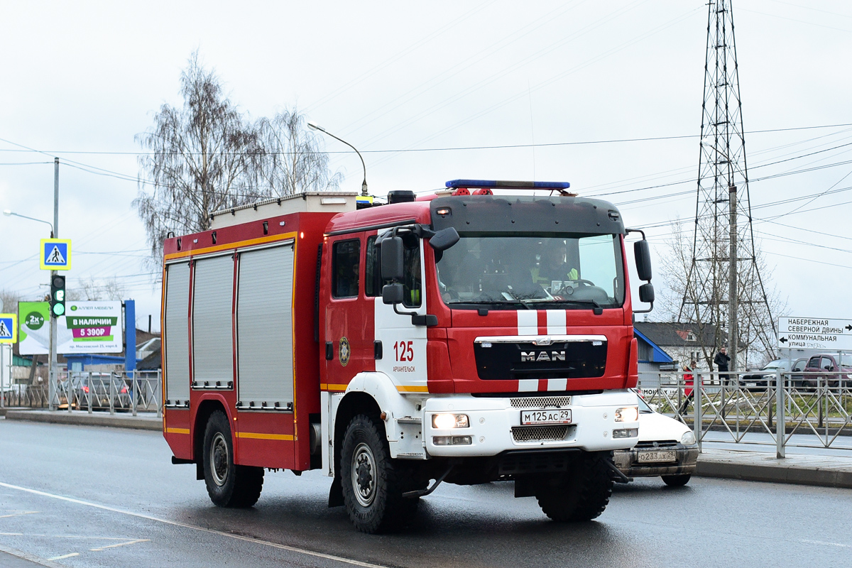 Архангельская область, № М 125 АС 29 — MAN TGM 18.330