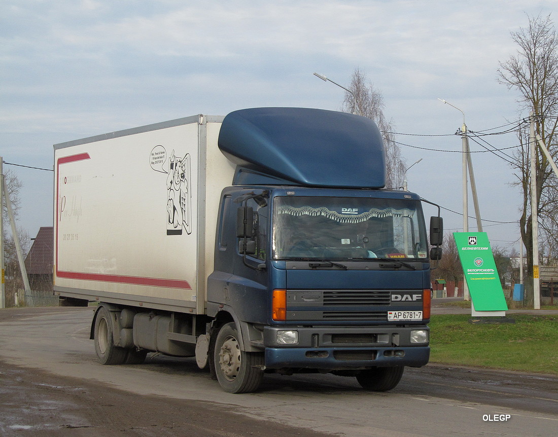 Минск, № АР 6781-7 — DAF 75 (CF) FA