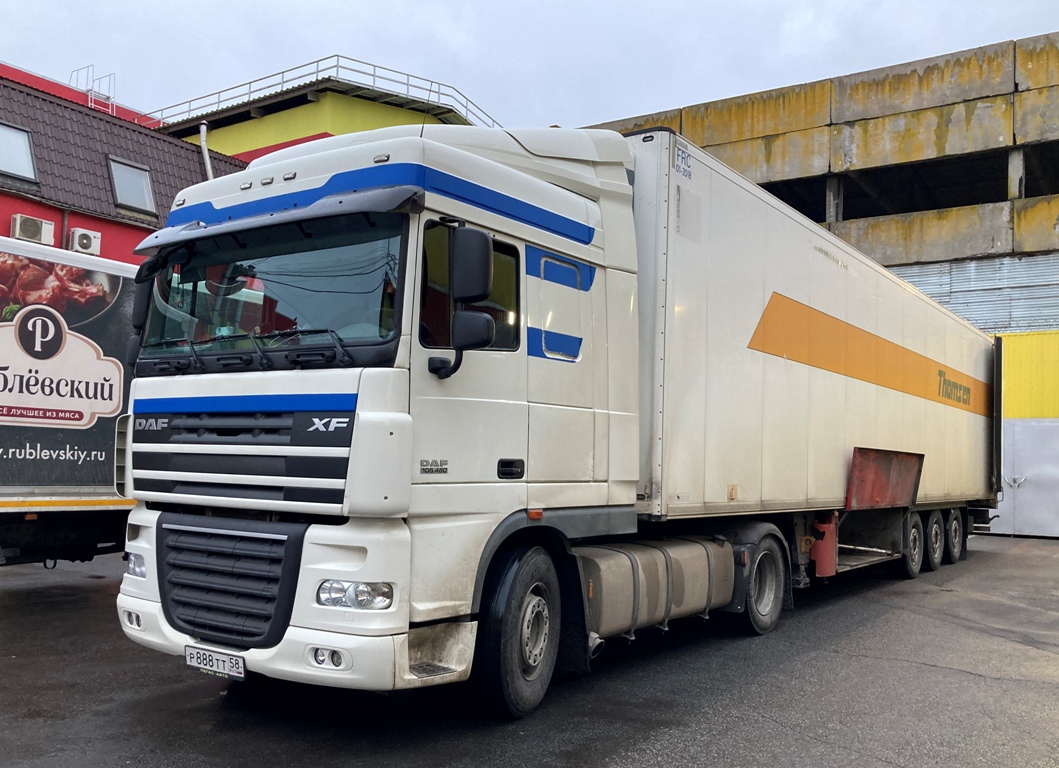 Пензенская область, № Р 888 ТТ 58 — DAF XF105 FAT