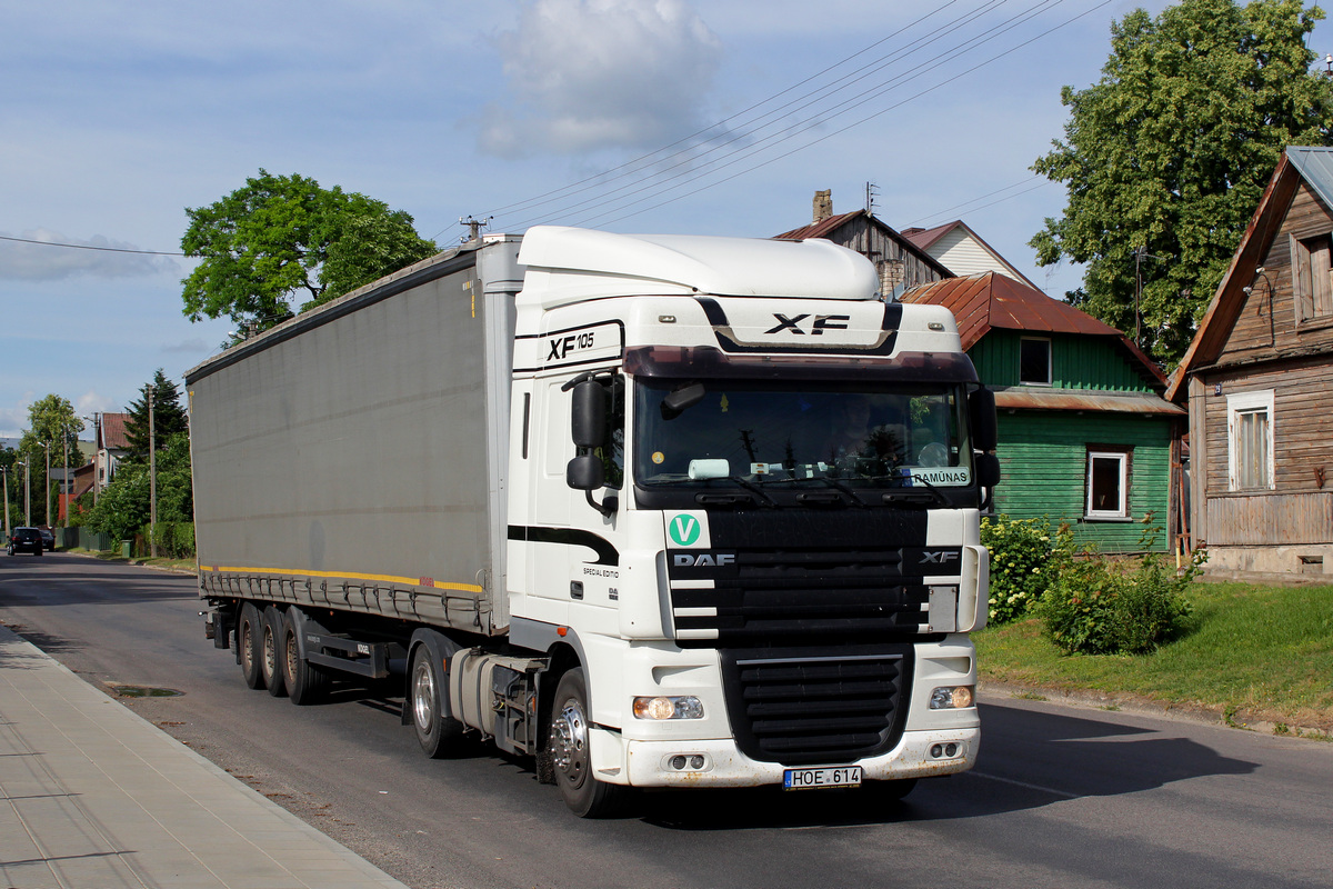 Литва, № HOE 614 — DAF XF105 FT