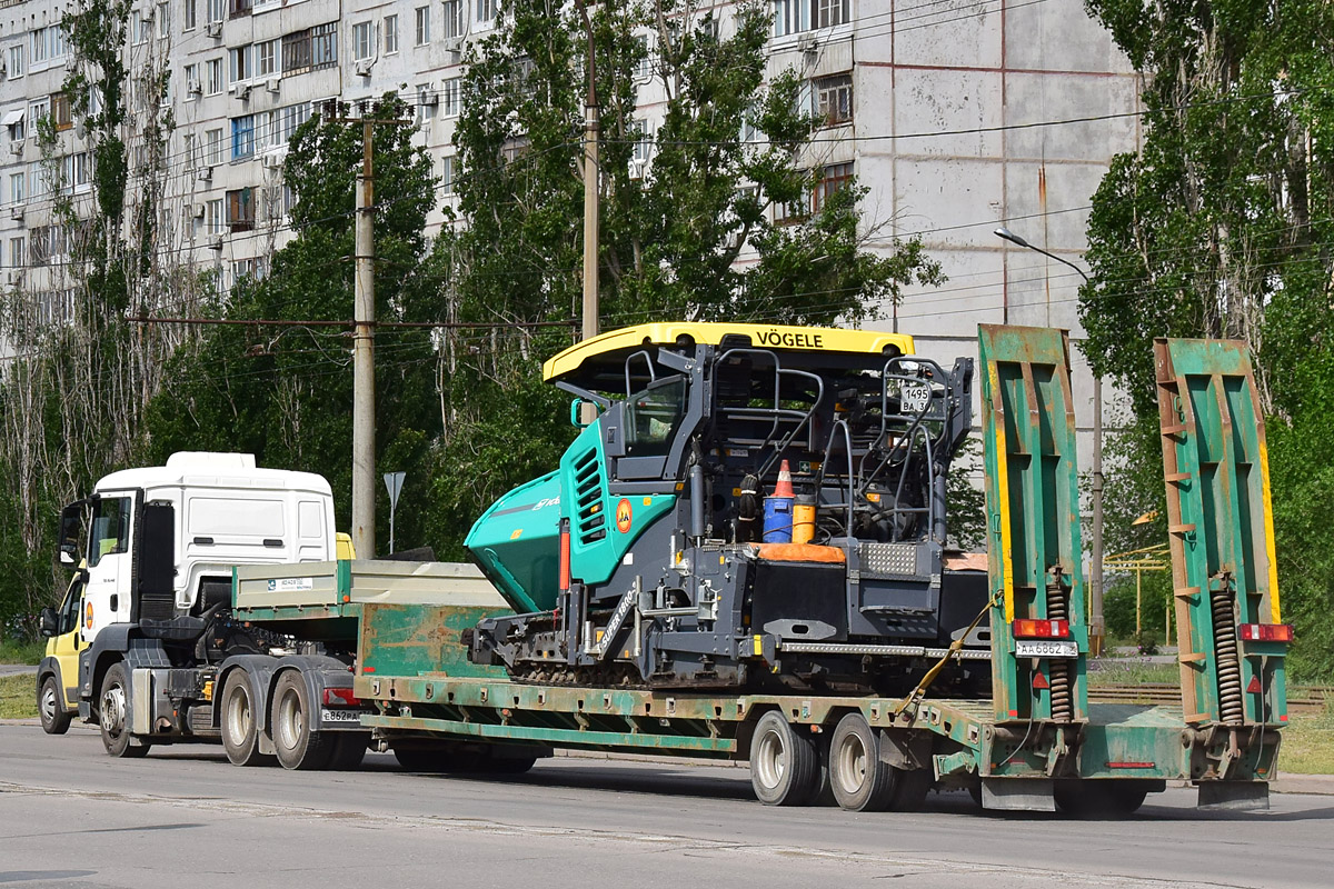 Волгоградская область, № АА 6862 08 —  Прочие модели; Волгоградская область, № 1495 ВА 34 — Vogele Super 1800-3