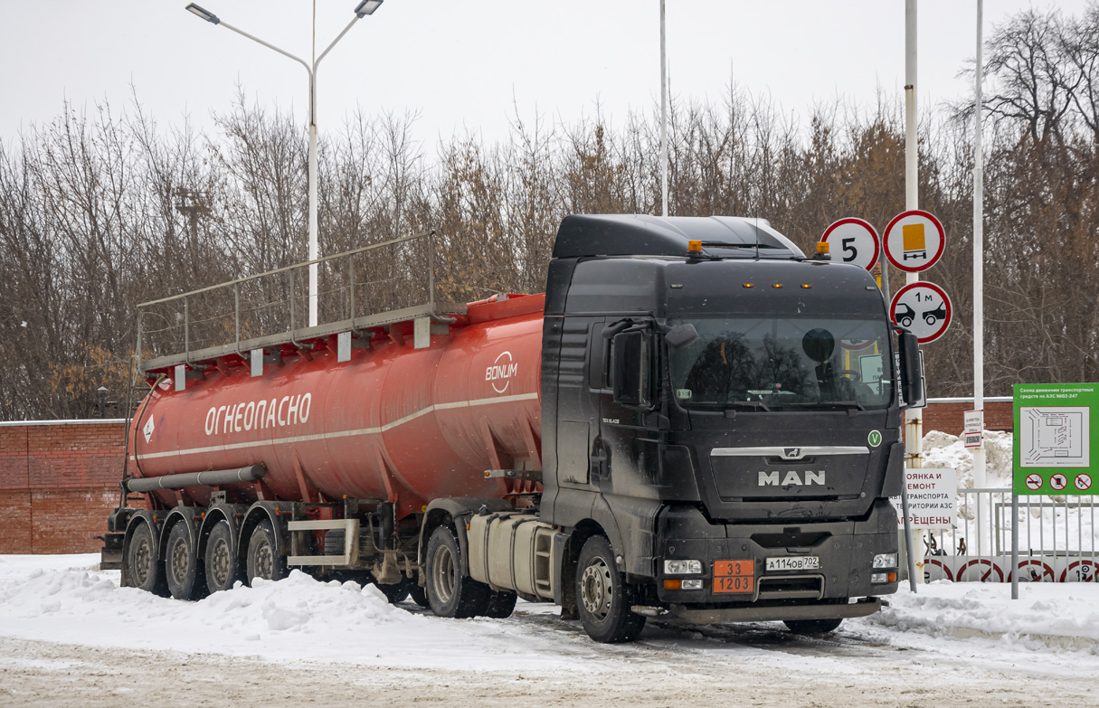 Башкортостан, № А 114 ОВ 702 — MAN TGX ('2007) 18.400