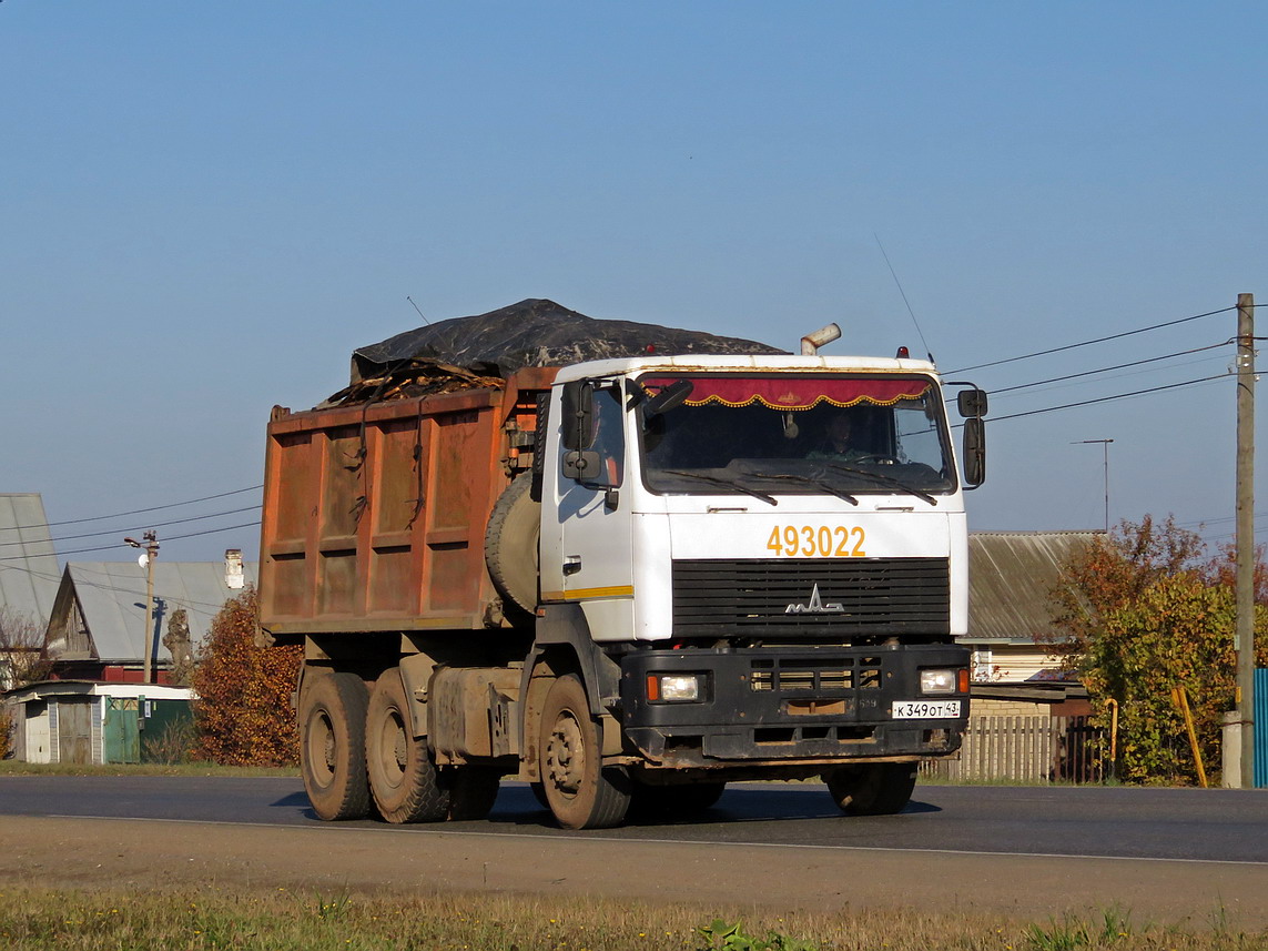 Кировская область, № К 349 ОТ 43 — МАЗ-6501A5