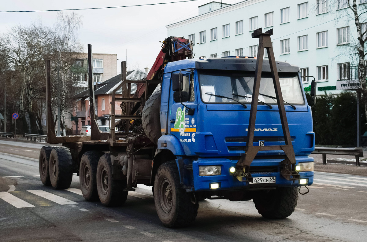 Тверская область, № С 429 СН 69 — КамАЗ-43118 (общая модель)