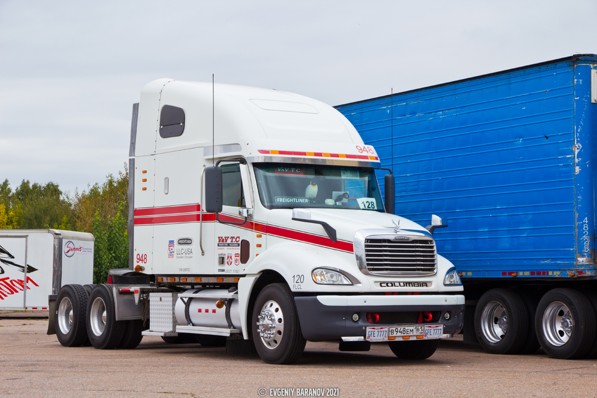 Ростовская область, № В 948 ЕМ 161 — Freightliner Columbia; Московская область — Фестиваль Truckfest 2021 — сентябрь