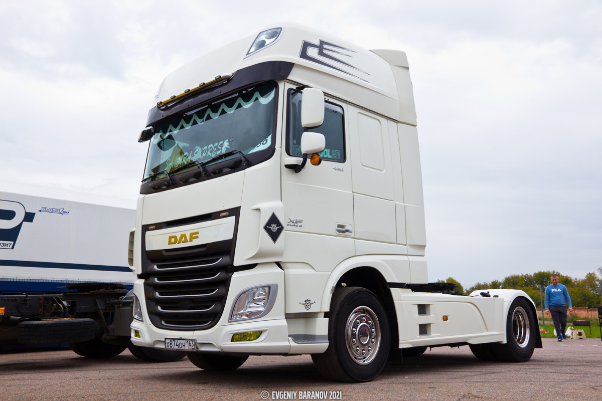 Самарская область, № Х 874 ОН 163 — DAF XF Euro6 FT; Московская область — Фестиваль Truckfest 2021 — сентябрь