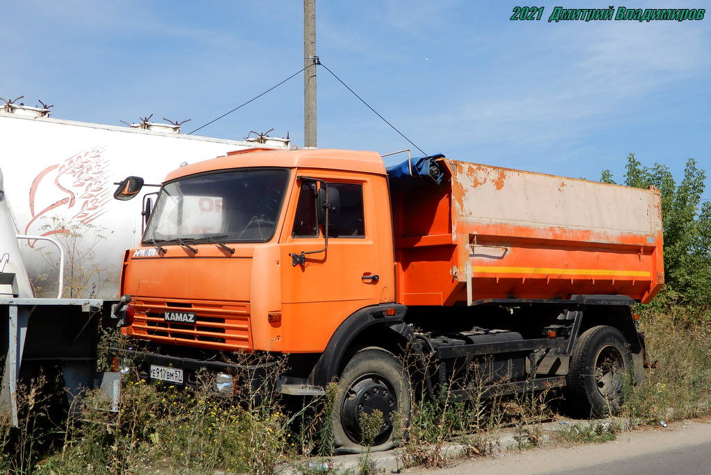 Орловская область, № Е 917 ВМ 57 — КамАЗ-43255-A3