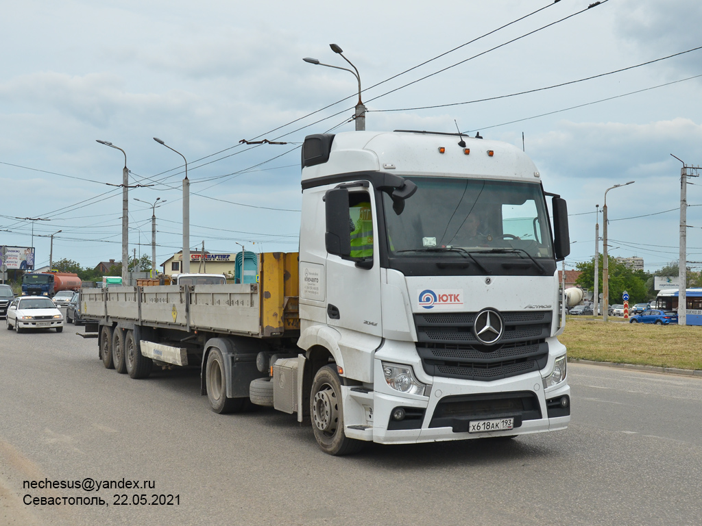 Краснодарский край, № Х 618 АК 193 — Mercedes-Benz Actros '18 2042 [Z9M]