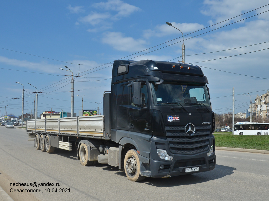 Краснодарский край, № Т 177 АН 193 — Mercedes-Benz Actros '18 1845 [Z9M]