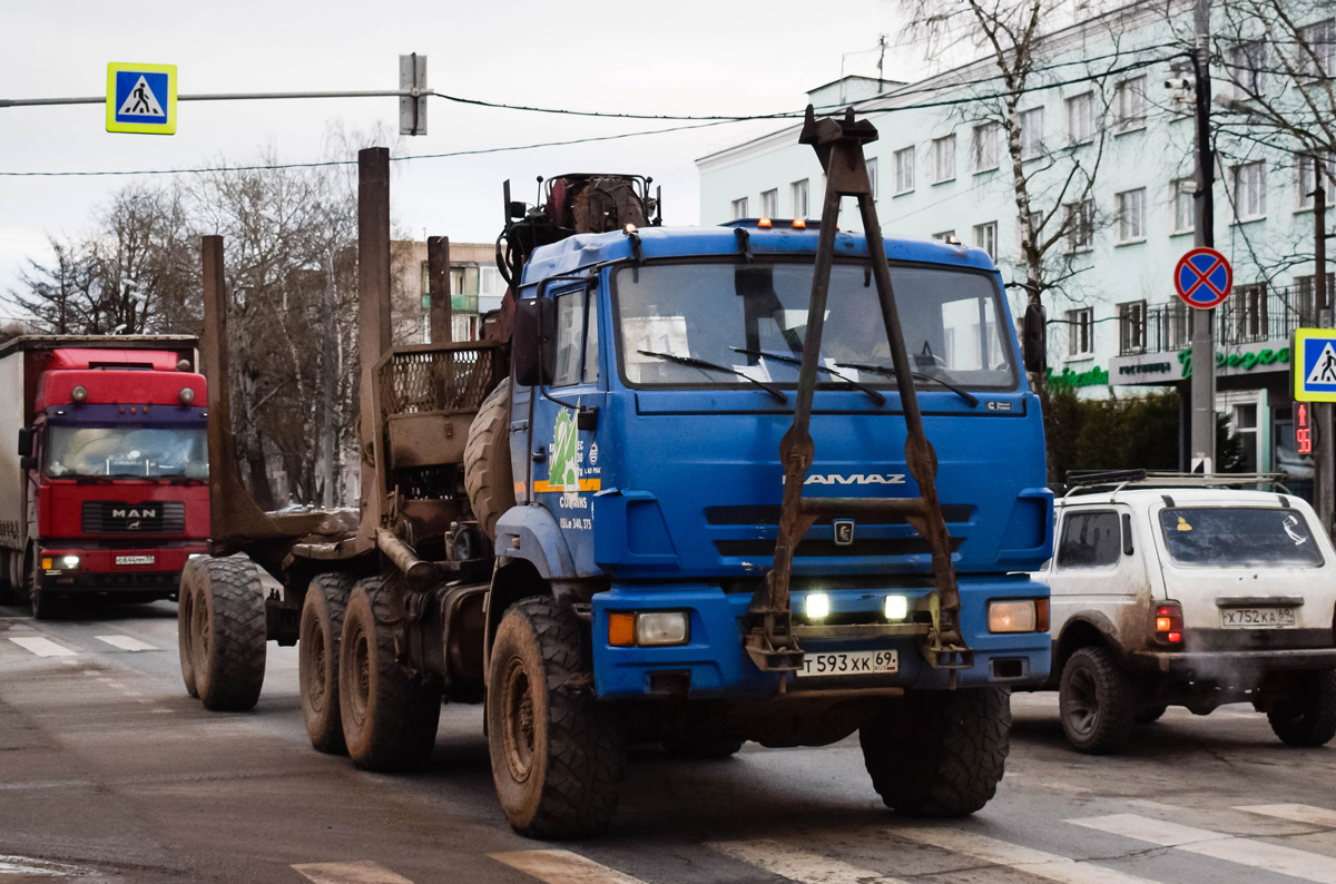 Тверская область, № Т 593 ХК 69 — КамАЗ-44108-RF [44108F-R]