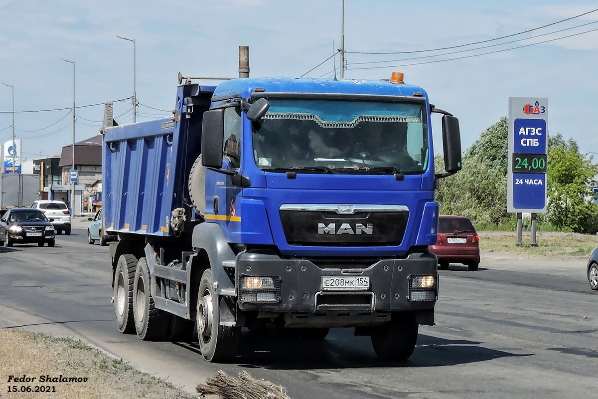 Новосибирская область, № Е 208 МК 154 — MAN TGS ('2007) 33.360