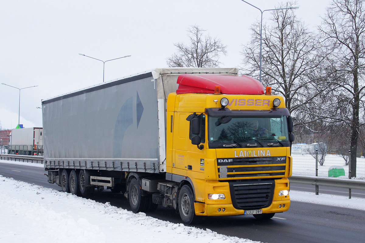 Литва, № LUJ 281 — DAF XF105 FT