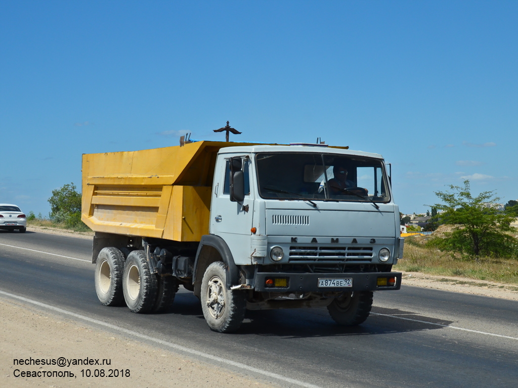 Севастополь, № А 874 ВЕ 92 — КамАЗ-55111 [551110]