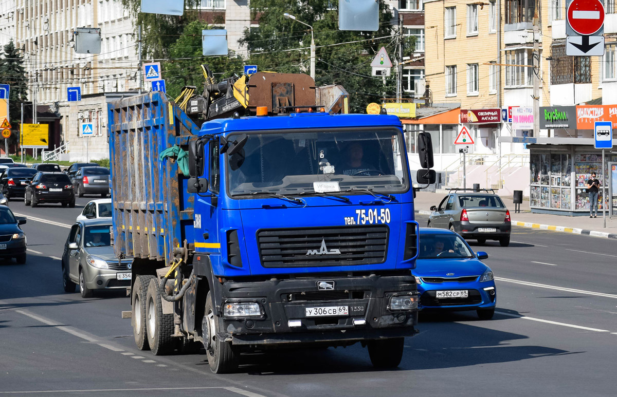 Тверская область, № У 306 СВ 69 — МАЗ-6312B5