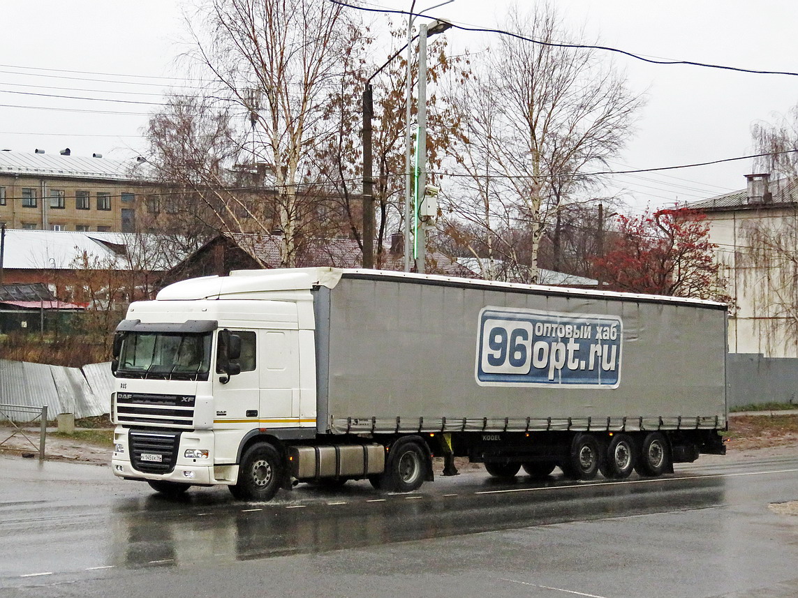 Свердловская область, № У 145 ЕК 96 — DAF XF105 FT