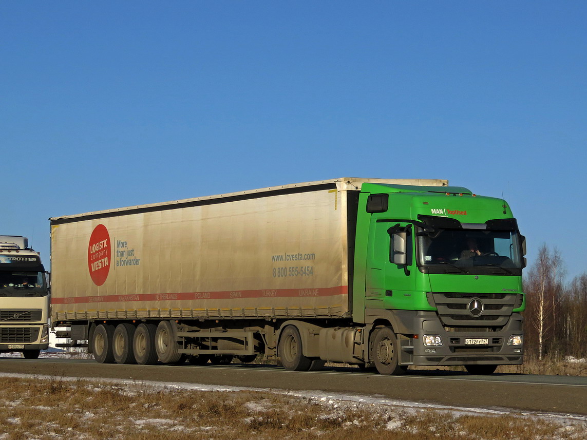 Ленинградская область, № В 172 РУ 147 — Mercedes-Benz Actros '09 1844 [Z9M]