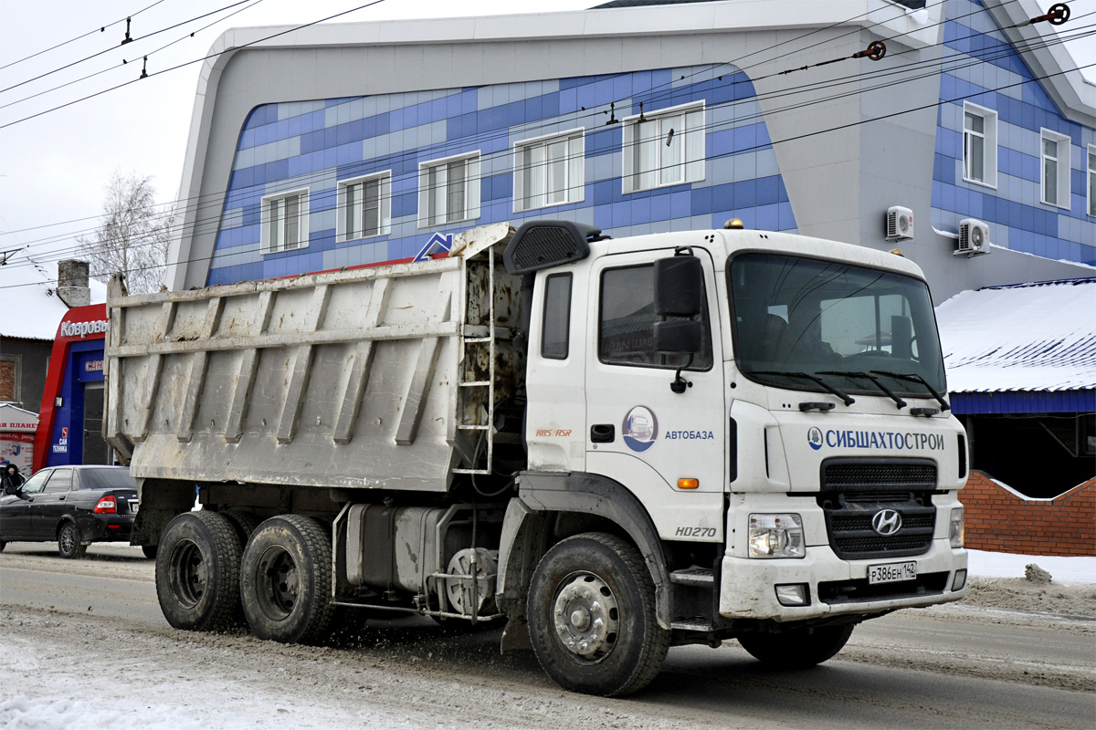 Кемеровская область, № Р 386 ЕН 142 — Hyundai Power Truck HD270