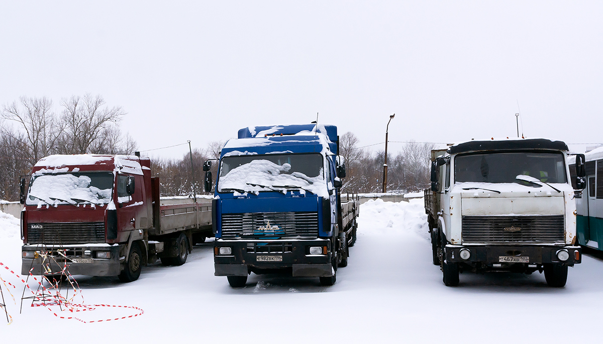 Башкортостан, № Р 415 СО 102 — МАЗ-544008; Башкортостан, № Е 982 ВК 196 — МАЗ-544008; Башкортостан, № Т 467 ХВ 102 — МАЗ-543203