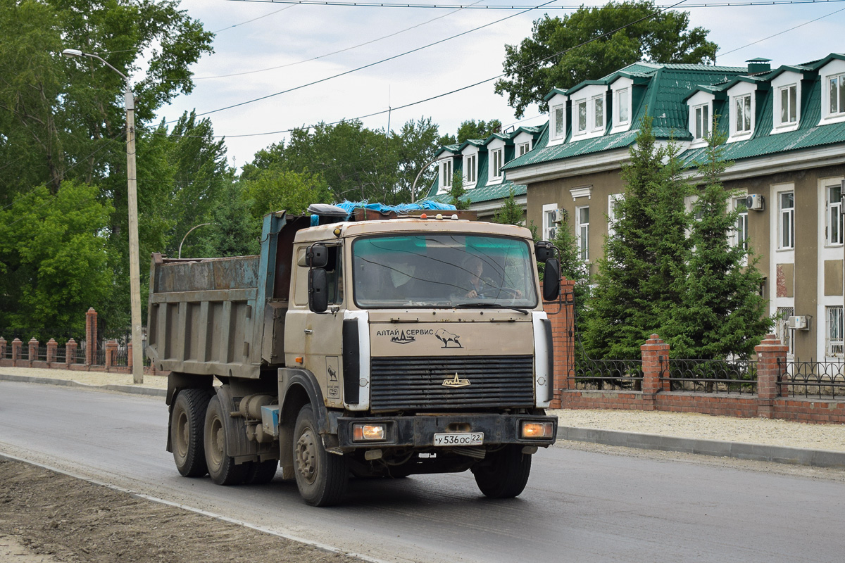 Алтайский край, № У 536 ОС 22 — МАЗ (общая модель)