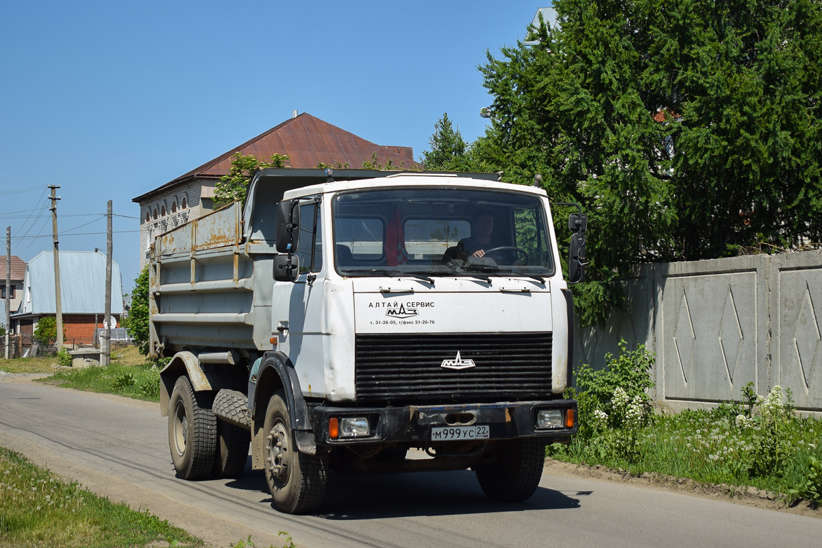 Алтайский край, № М 999 УС 22 — МАЗ-5551A2