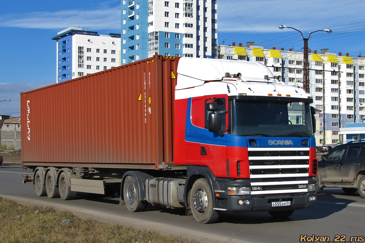 Новосибирская область, № А 555 АМ 54 — Scania ('1996) R124L