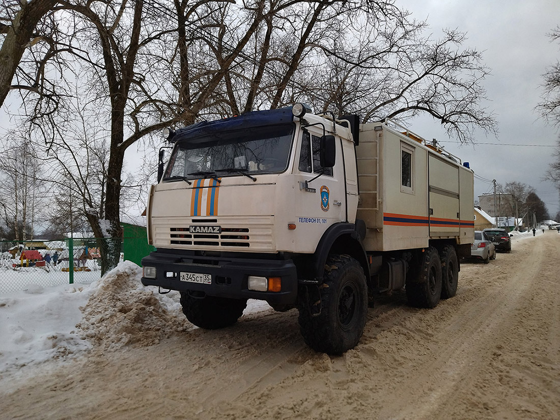 Вологодская область, № А 345 СТ 35 — КамАЗ-43118-10 [43118K]