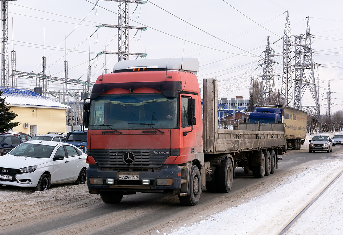 Башкортостан, № К 732 РН 159 — Mercedes-Benz Actros ('1997) 1840