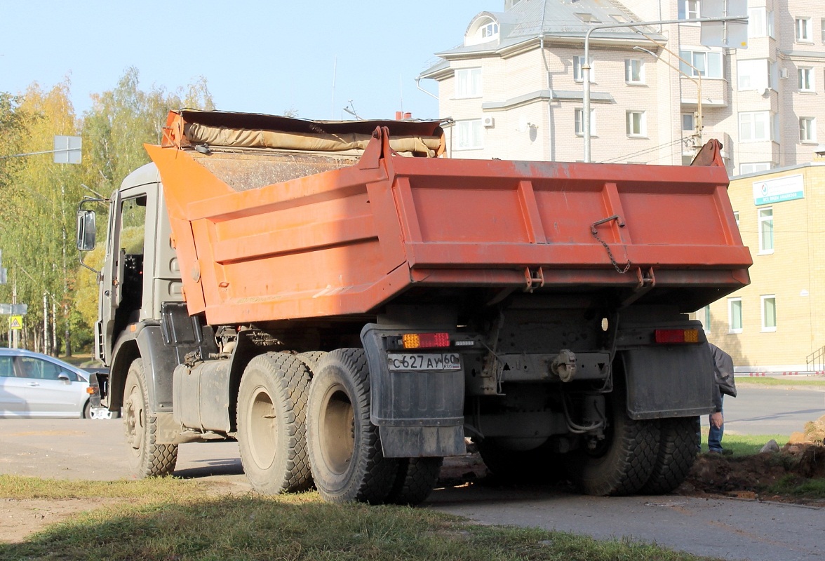 Псковская область, № С 627 АУ 60 — КамАЗ-55111-02 [55111C]