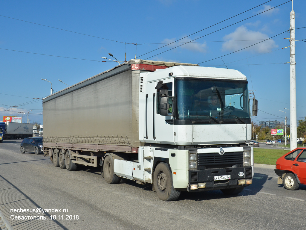 Севастополь, № А 723 ВС 92 — Renault Magnum Integral ('1997)