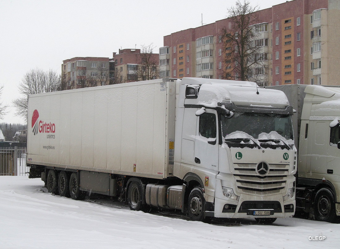 Литва, № LSU 586 — Mercedes-Benz Actros ('2018) 1845