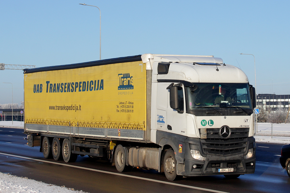 Литва, № JBK 985 — Mercedes-Benz Actros ('2011) 1845