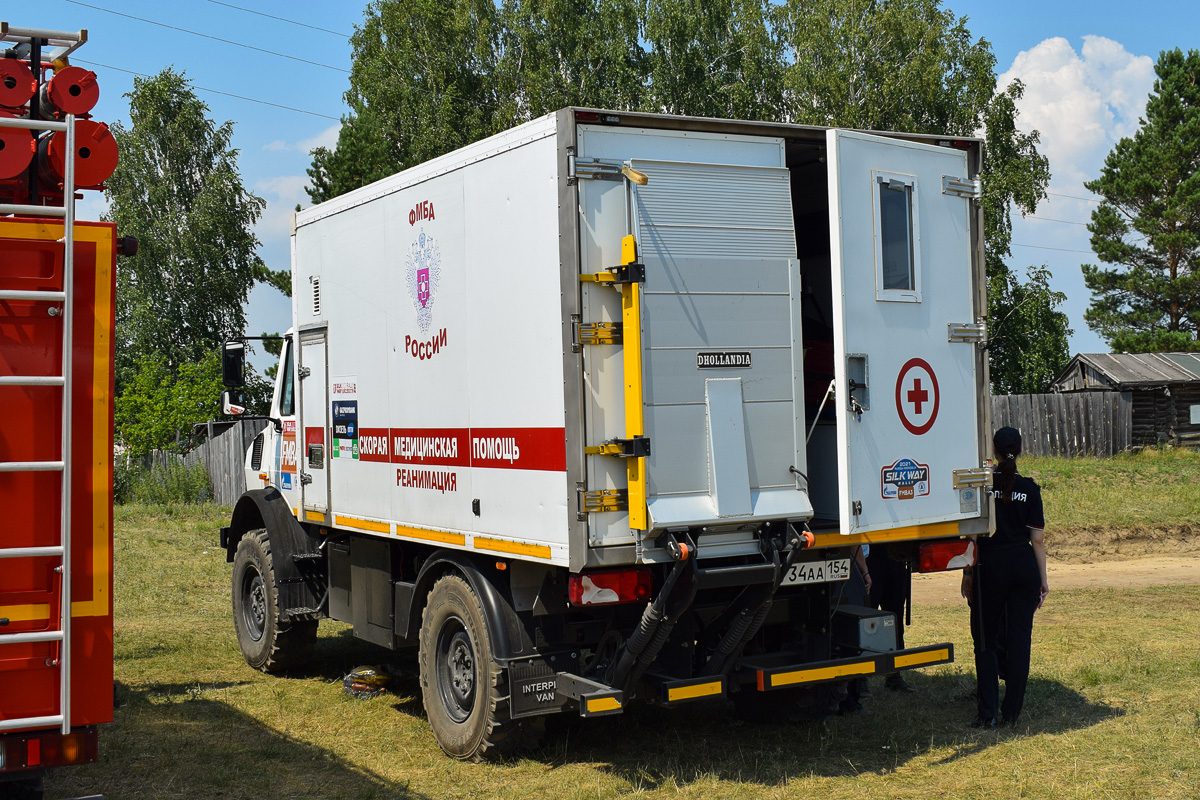 Новосибирская область, № Р 734 АА 154 — Mercedes-Benz Unimog U4000