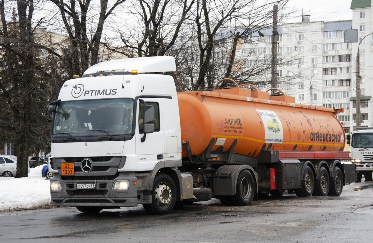 Тверская область, № К 097 СН 69 — Mercedes-Benz Actros '09 1841 [Z9M]