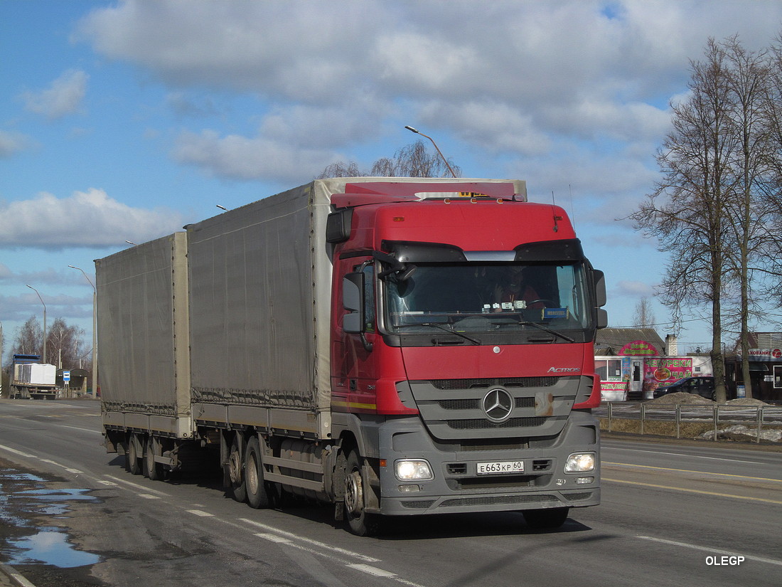 Псковская область, № Е 663 КР 60 — Mercedes-Benz Actros ('2009) 2541