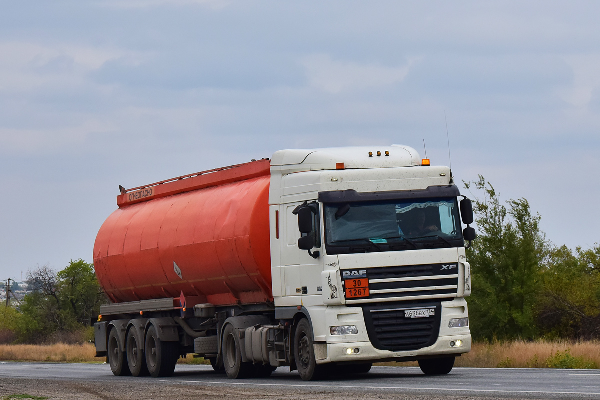 Волгоградская область, № А 636 ВХ 134 — DAF XF105 FT