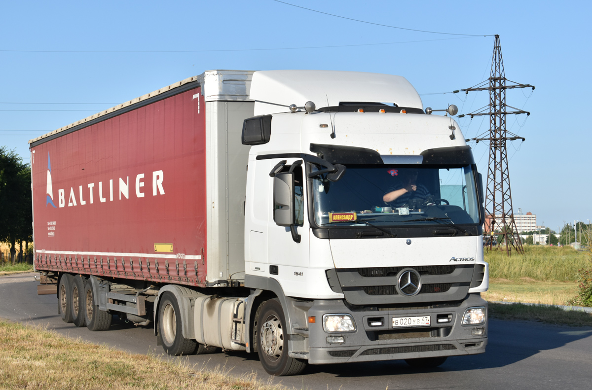 Архангельская область, № В 020 УВ 47 — Mercedes-Benz Actros ('2009) 1841