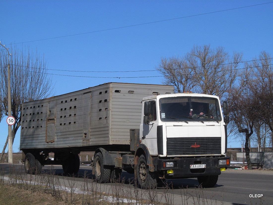 Витебская область, № АА 4893-2 — МАЗ-5433 (общая модель)