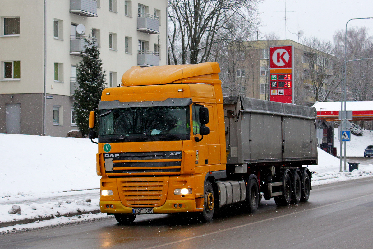 Литва, № HBF 809 — DAF XF105 FT