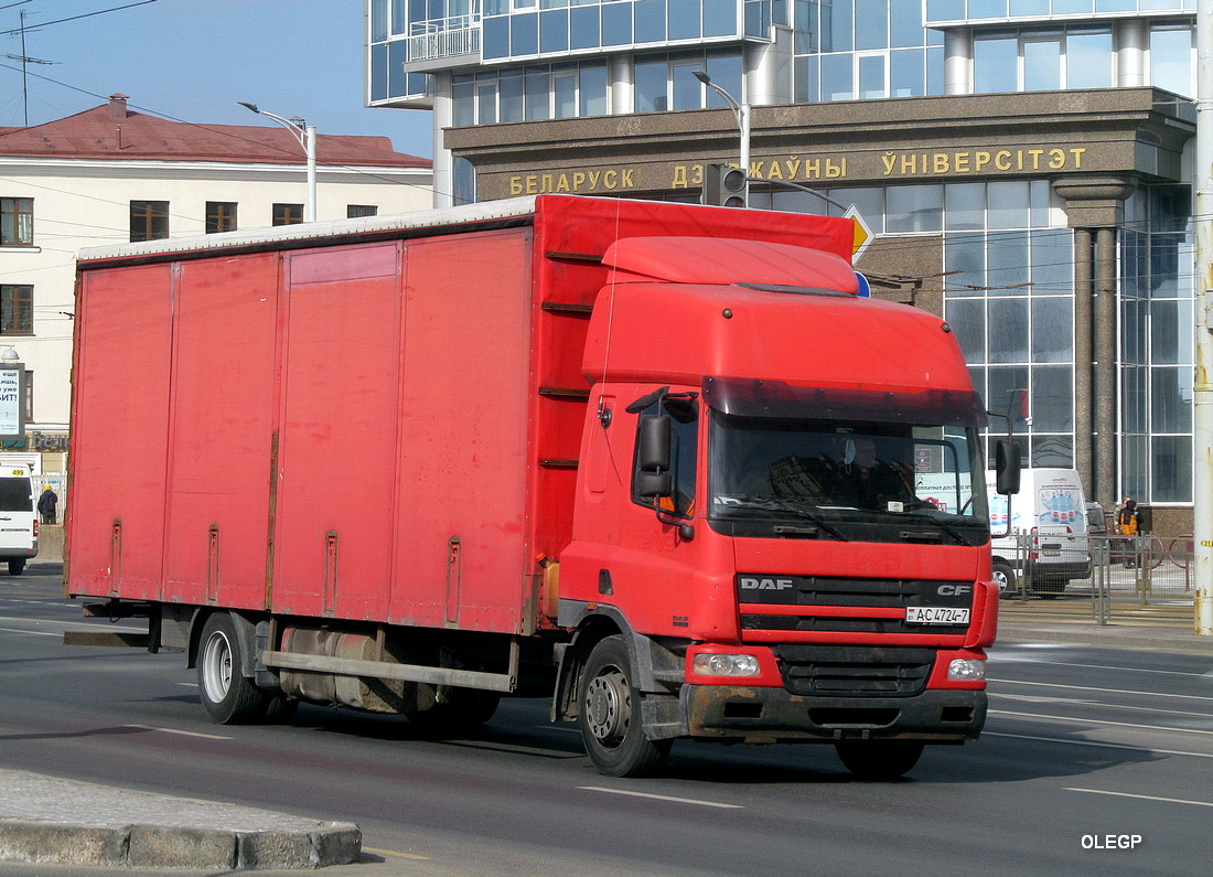 Минск, № АС 4724-7 — DAF CF75 FA