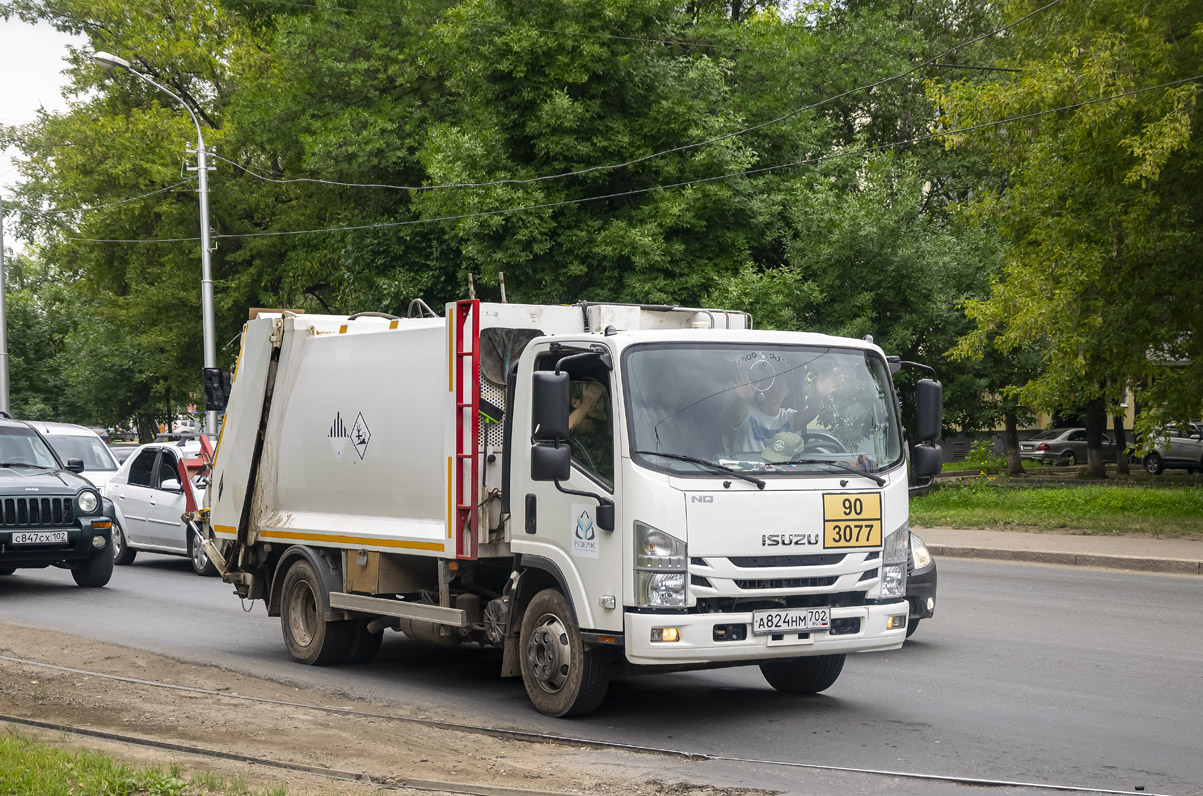 Башкортостан, № А 824 НМ 702 — Isuzu NРR75 [Z7X]