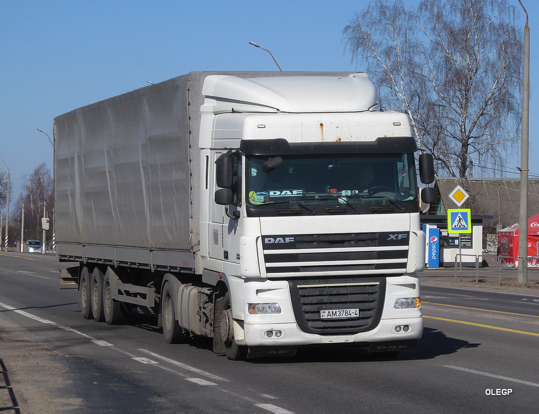 Гродненская область, № АМ 3784-4 — DAF XF105 FT