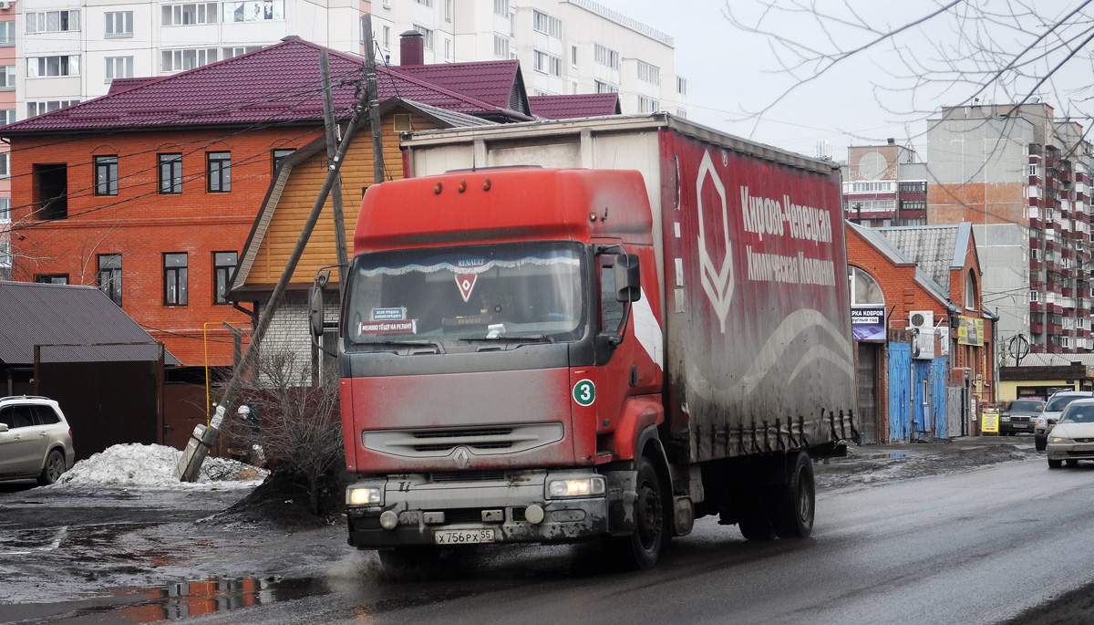 Омская область, № Х 756 РХ 55 — Renault Premium ('1996)